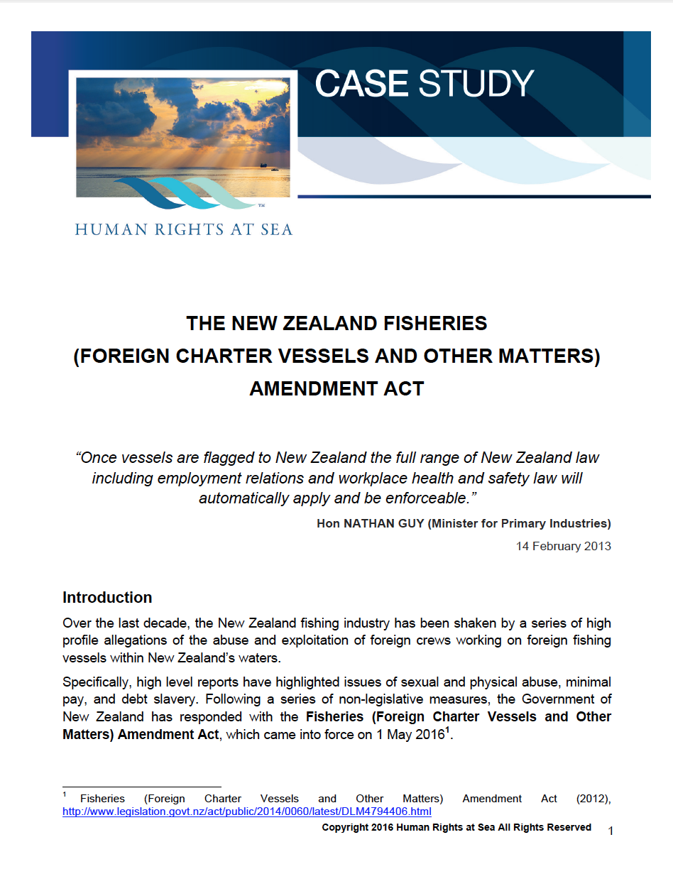 Foreign Charter Vessel