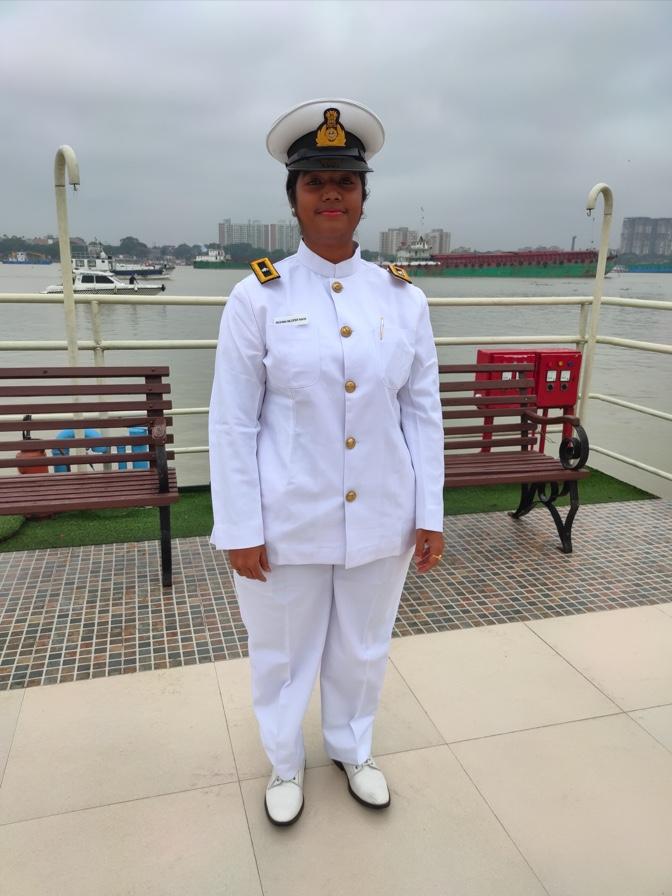 Pilot Reshma in her pilot uniform